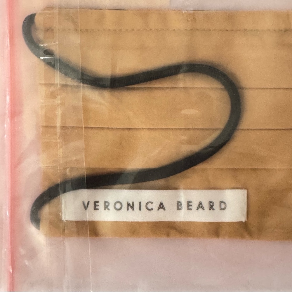 Set of 2 NWT VERONICA BEARD Reusable Cotton Leopard Print Face Masks Coverings - Picture 8 of 10